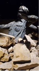 Artist’s recreation of earthquake aftermath